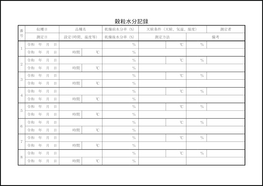 穀粒水分記録18